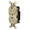 Hubbell Wiring Device-Kellems Straight Blade Receptacle, 5-15R, 15 A, 125V AC, 2 Pole, 3 Wire, Surface Mount, Grounded HBL5262STITR - alternate 1