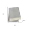 Homeroots 55" X 70" Gray And White Herringbone Cotton Blend I Throw Blanket with Tassels And Embroidery 655532 - alternate 4