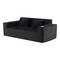 Homeroots 76" Black Corduroy Sofa With Toss Pillows 723785 - alternate 6