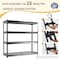 Shuntong Atlas 4-Tier 72 in.W x 24 in.D x 72 in.H Heavy Duty Garage Shelving Load 8000 Lbs, Hammertone ATLAS722472-4H2000 - alternate 6