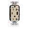 Leviton Duplex Outlet, USB A/C, Ivory, 20A, 125V M58AC-HGI - alternate 1
