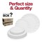 Smarty Had A Party Clear Flair Plastic Dinnerware Value Set (144 Dinner Plates + 144 Salad Plates), 288PK 210CLVP-CASE - alternate 10