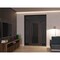 Vdomdoors Aluminum Door Iron 1600 Black Entry Steel Metal Classic Painted 60 x 94 (12+36+12 x 80+14)-Left Ins IRON1600EXD-BLK-W12+36+12xH80+14-LH-I - alternate 4