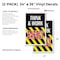 Signmission Think & Work Safely, Vinyl Decals Only 24 Inch x 36 Inch, Vinyl Decal, 2PK DSB-2436-2PACK-Think & Work Safely - alternate 2