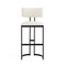 Manhattan Comfort Juno Metal Barstool in Ivory BS1641-1 - alternate 7