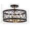 Jonathan Y Sylvain 15.5" Metal LED Semi-Flush Mount, Oil Rubbed Bronze/Brass Gold JYL9040B - alternate 9