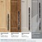 Amerock Carrione 10-1/16 inch 256mm Center-to-Center Marble Black/Black Bronze Cabinet Pull BP36664MBKBBR - alternate 3