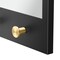 Gatco Glamorous 29" Mirror with 3 Hooks, Matte Black/Brushed Brass 1836MXB - alternate 4