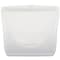Progress Int STORAGE BAG 3 Cup Capacity Zipper Closure Clear Silicone Reusable PKS-21C - alternate 1