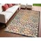 Homeroots 4' X 6' Ivory Blue Orange And Green Trellis Indoor Outdoor Area Rug 546791 - alternate 7