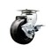 Service Caster 4 Inch Phenolic Swivel Caster with Roller Bearing and Brake SCC SCC-20S420-PHR-TLB - alternate 1