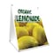 Signmission Organic Lemonade, 36 Inch x 24 Inch A-frame Yard Sign, Plastic Sign SBC-2436-Organic Lemonade - alternate 1