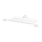 Dolle Lite .75 in. H X 31.5 in. W X 9.8 in. D White Wood Shelf Board 55060 - alternate 4