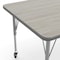 Flash Furniture Commercial Adjustable Height Rectangular Activity Table - Locking Casters-LTGY XU-A3072-REC-LTGRY-T-P-CAS-GG - alternate 7