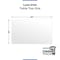 Fab Glass And Mirror 36 x 60in Rectangle Clear Low Iron Glass Tabletop 1/2in Thick Beveled Edge Polish Tempere LI-36x60REC12THBE - alternate 7