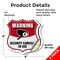 Signmission Video Surveillance Shield Sign Warning S, 4 inch X 4 inch, Vinyl Decal, 2PK SHI-D-2PACK-4-468 - alternate 4