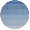 Homeroots 8' Blue And Gray Round Ombre Washable Indoor Outdoor Area Rug 595801 - alternate 7