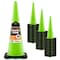 Xpose Safety Traffic Safety Cone, 36 in, Premium PVC, No Collar, Lime Green, 48 pk LTC36-48-X - alternate 1