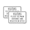 Signmission Visitors Please Use Main Entrance & Register In Of, 12'' X 18'' 2 Signs, Heavy Gauge Aluminum, 2PK A-1218-2PACK-24685 - alternate 1