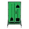 5S Supplies Housekeeping Shadow Board Broom Station V4, Green / Black Shadows, Kit, No Text HSB-V4-GREEN-KIT-NO TEXT - alternate 1