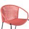 Homeroots Set of Two 25" Red Metal Outdoor Dining Chair, 2PK 490258 - alternate 5