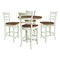 Whitewood Industries Rectangular Fixed Top Table W/ 4 Counter Height Stools, 36 in W, 35.9 in L, 36 in H, Parawood, 5 K79-36RT-27B-S6172-4 - alternate 1