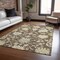 Homeroots 8' X 10' Chocolate And Beige Floral Washable Indoor Outdoor Area Rug 605196 - alternate 7
