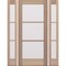 Doornmore G103, 65.25" x 82" ( 36" Door + 2x12" Side) Left Hand, Mahogany SDL 3 Lite Exterior Door G103-SW-3680-G103-SL_1-2_LI - alternate 1