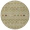 Homeroots 8' Sage Ivory And Beige Round Geometric Washable Indoor Outdoor Area Rug 612216 - alternate 6