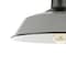 Jonathan Y Camila 14" 1-Light Classic Industrial Indoor/Outdoor Iron LED Semi Flush Mount, Gray/White JYL7617D - alternate 9