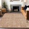 Homeroots 3' X 5' Coral And Ivory Floral Washable Indoor Outdoor Area Rug 604665 - alternate 8