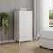 Homeroots 12" White Fabric Wood And Metal Four Drawer Dresser 635723 - alternate 5