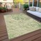 Homeroots 10' X 14' Sage And Ivory Abstract Washable Indoor Outdoor Area Rug 614268 - alternate 8