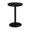 Leisure Craft 24" Round Perforated Pedestal Table, Portable, 40"H, Black 24TAB40-BLACK - alternate 1