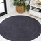 Jonathan Y Zara Braided Coastal Cottage Round Jute Navy 6 ft Round Area Rug RNF116B-6R - alternate 1