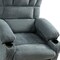 Homeroots 39" Blue Faux Leather Leather Heated Massage Lift Assist Recliner With USB 718741 - alternate 5