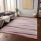 Homeroots 5' X 8' Pink Ivory And Gray Striped Washable Indoor Outdoor Area Rug 597350 - alternate 7