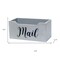 Homeroots 12" Gray Wood Mail Desk Organizer 661186 - alternate 3
