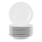 Elama Porcelain 12 Piece Large Round Dinner Plate Set in White EL-2024-DPR - alternate 1