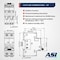 Automation Systems Interconnect 16 Amp, 2 Pole, 480Vac, 125Vdc, Trip Curve: D, DIN Rail Mount-Miniature Circuit Breaker, UL1077 NDB2-63D16-2 - alternate 6