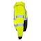 Dome75 Hi-Vis Bomber Jacket, Polyester, Class ANSI/ISEA 107-2020 Class 3 Type R, HiVis Yellow/Black Bottom DJB3832 - alternate 6
