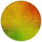 Homeroots 8' Terra Cotta Gold And Green Round Ombre Washable Indoor Outdoor Area Rug 577279 - alternate 7