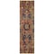 Homeroots 8' Red Orange And Blue Oriental Washable Indoor Outdoor Runner Rug 563782 - alternate 9