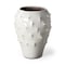 Homeroots 14" White Abstract Cylinder Ceramic Table Vase 397525 - alternate 5