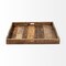 Homeroots 30in Brown Square Reclaimed Wood Serving Tray With Handles 376043 - alternate 1