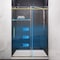 Anzzi 48in Reversible Frameless Sliding Glass Shower Door w/ Soft-Close System and Brushed Gold Finish SD-AZ20-01BG - alternate 10
