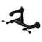 Kingston Brass Double-Handle Wall Mount Bathroom Faucet, Matte Black KS7250BL - alternate 1
