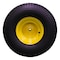 Antego 20 x 10-8 in Lawn Mower Tire & Wheel, 2 Ply, John Deere Yellow A87001800601022010008 - alternate 1