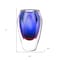 Homeroots 6" Clear And Purple Crystal Glass Table Vase 375785 - alternate 5