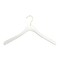 Nahanco 17in High Gloss White Wooden SlimLine Jacket Hanger w/ Gold Hook, 25PK SL23517GH - alternate 1